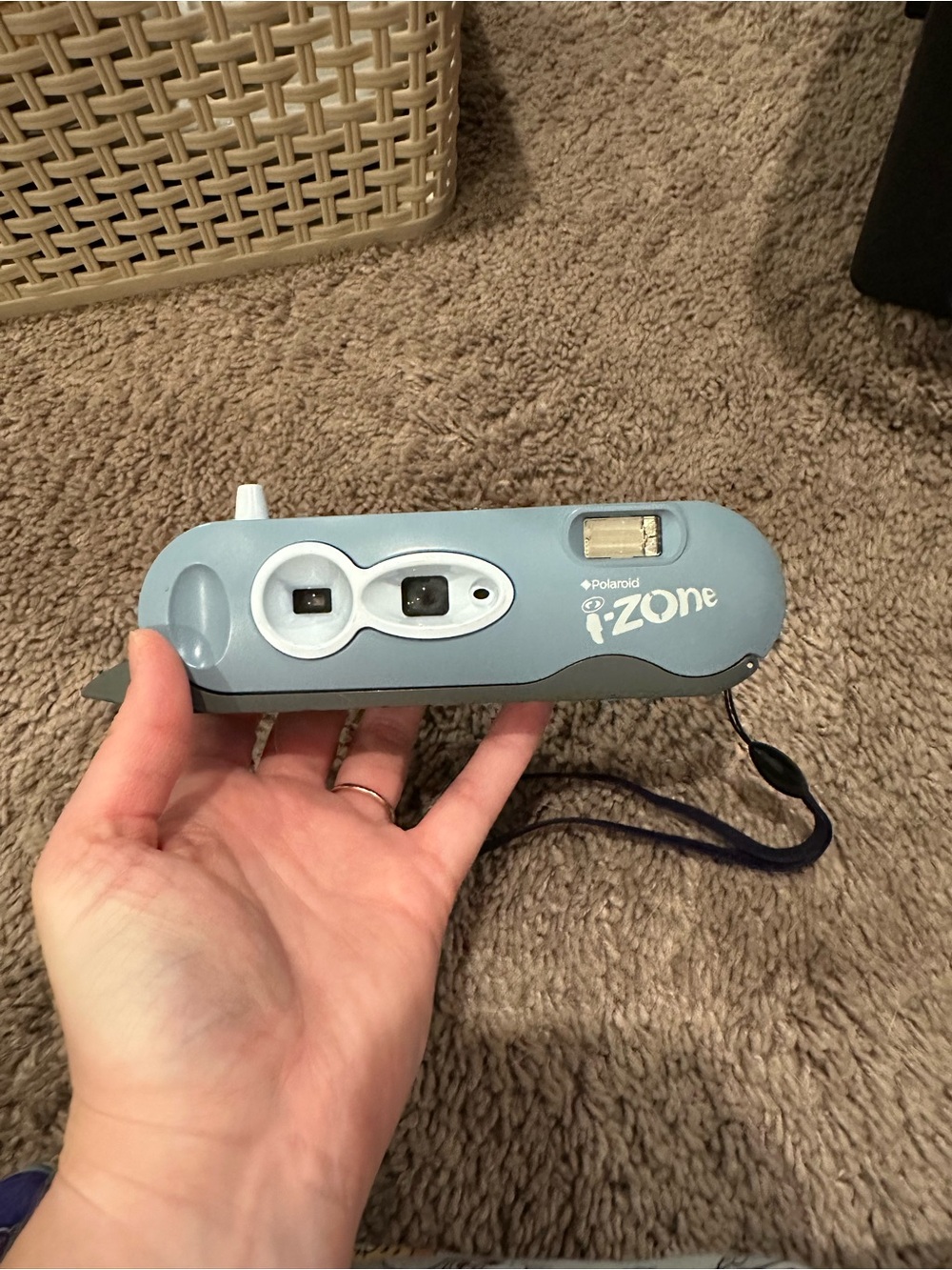 Polaroid i-Zone Instant Camera - Light Blue and Gray